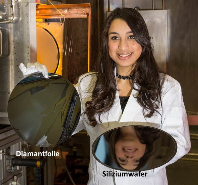 Weltgrößte kristalline Diamantfolie an der FAU hergestellt