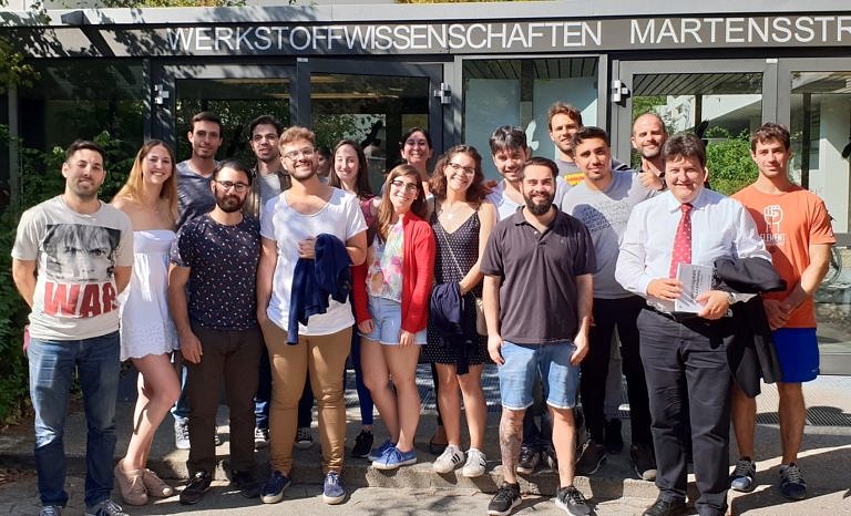 Argentinische Studenten besuchen das Department Werkstoffwissenschaften