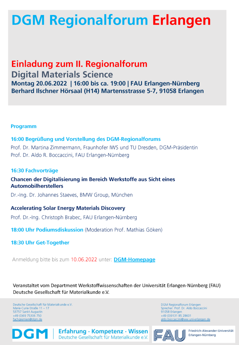 2. DGM Regionalforum Erlangen