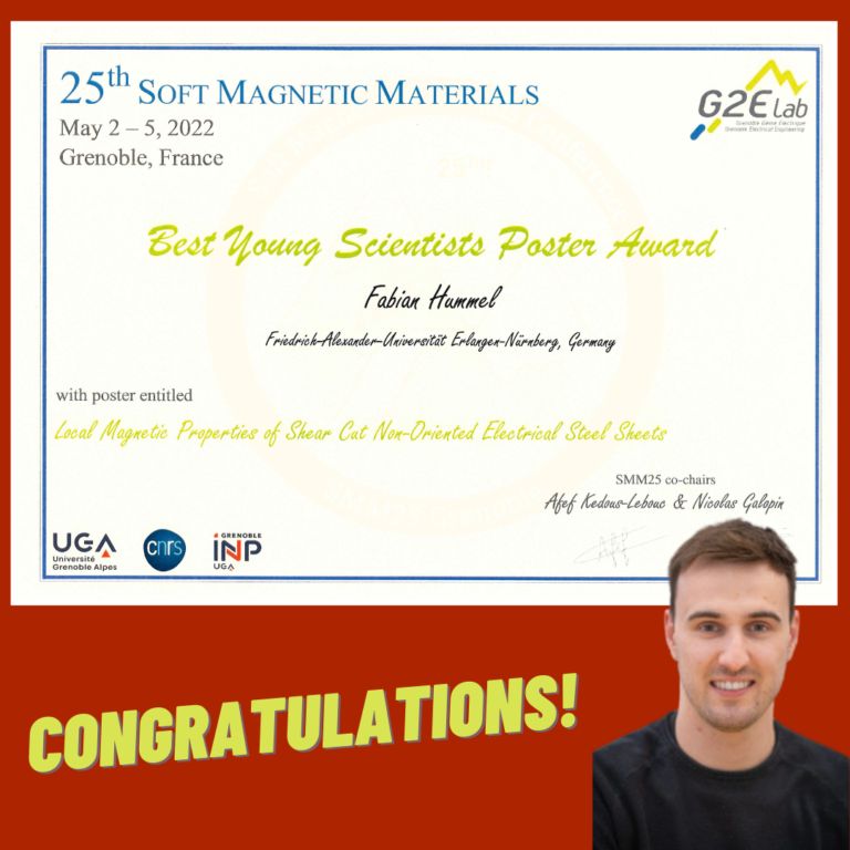 Doktorand vom Lehrstuhl WW1 gewinnt Posterpreis