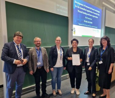 Zum Artikel "Dr. Irem Unalan (WW7) receives Best Doctoral Thesis Award 2023 of the German Society for Biomaterials (DGBM)"