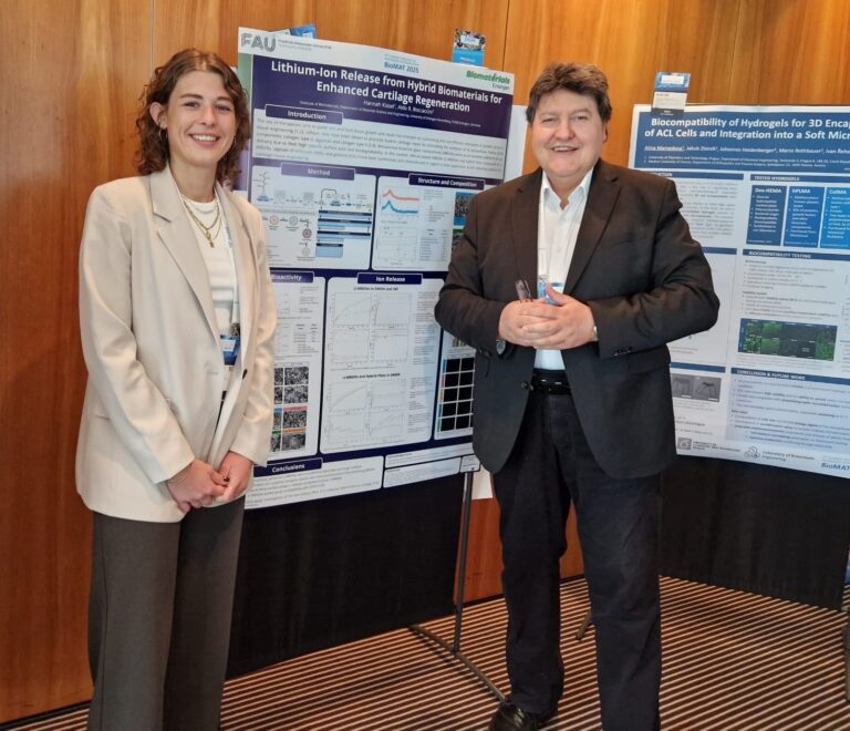 Hannah Kissel (PhD student, WW7) gewinnt Posterpreis bei der BioMAT in Weimar
