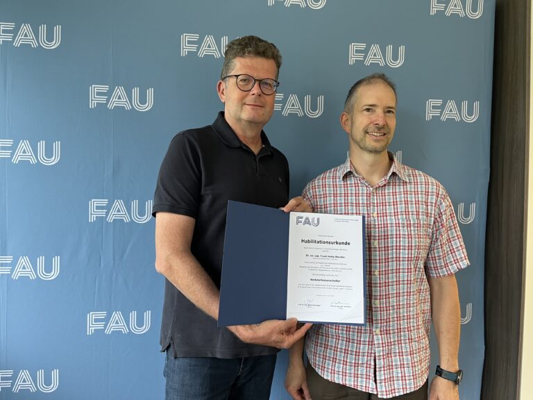 Erfolgreiche Habilitation: Dr. rer. nat. habil. Frank Wendler